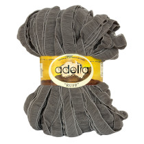 Пряжа ADELIA " RUFF" 100% акрил 2 * 150г 60 м №03 серый. Цена за упаковку 2 шт — фото 1