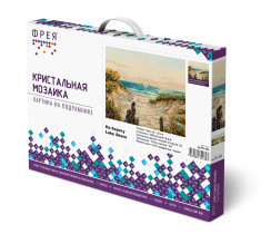 Кристальная ( алмазная) мозаика  " ФРЕЯ" ALPD- 050 на подрамнике " На берегу" 40 х 30 см — фото 2