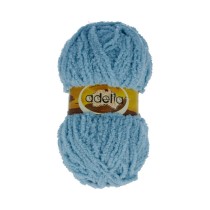 Пряжа ADELIA " SOFIA" 100% полиэстер 10 * 50г 90 м №23 голубой. Цена за упаковку 10 шт — фото 1