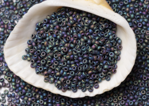 Бисер Япония MIYUKI Seed Beads 15/0 100г 0401FR мульти ирис матовый — фото 3
