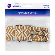 " Gamma" HA1- 4 Ручка для сумки, полиэстер 135 см 1 шт. №08 бежевый — фото 2