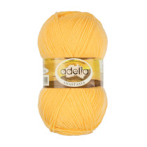 Пряжа ADELIA " ANASTASIA" 100% акрил 5 * 100 г 330 м №08 желтый. Цена за упаковку 5 шт — фото 1