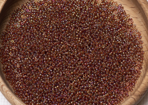 Бисер Япония MIYUKI Seed Beads 15/0 100г 0257 топаз прозрачный радужный — фото 5