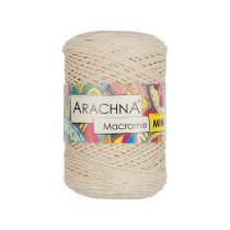 Пряжа ARACHNA " Macrame Mini" 80% хлопок, 20% полиэстер 4 * 250г 200 м №26 св. коричневый. Цена за упаковку 4 шт — фото 2