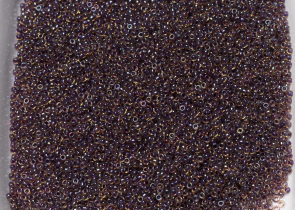 Бисер Япония MIYUKI Seed Beads 15/0 100г 1839 топаз радужный аметистовая линия внутри — фото 4