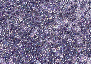 Бисер Япония MIYUKI Seed Beads 15/0 100г 0274 кристалл радужный аметистовая линия внутри — фото 1