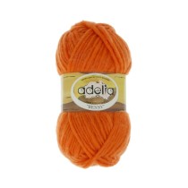 Пряжа ADELIA " BENNY" 100% шерсть 5 * 100 г 96 м №757 оранжевый. Цена за упаковку 5 шт — фото 1