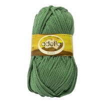 Пряжа ADELIA " RADA" 100% акрил 10 * 100 г 80 м №027 св. зеленый. Цена за упаковку 10 шт — фото 1