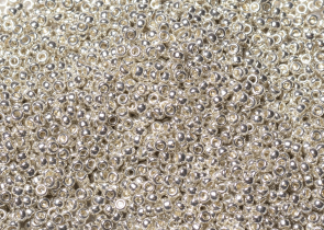 Бисер Япония MIYUKI Seed Beads 15/0 5г 1051 гальванизированное серебро — фото 2