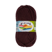 Пряжа ALPINA " ALPACA GRANDE" 65% альпака, 35% мериносовая шерсть 4 * 50г 118 м 09 бордовый. Цена за упаковку 4 шт — фото 1