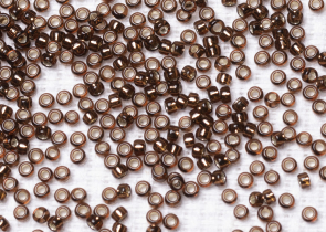 Бисер Япония MIYUKI Seed Beads 15/0 100г 0005D корневое пиво серебряная линия внутри — фото 2