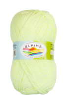 Пряжа ALPINA " VERA" 55% акрил, 45% хлопок 5 * 100 г 280 м №04 св. св. зеленый. Цена за упаковку 5 шт — фото 1