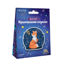 Кристальная ( алмазная) мозаика  " ФРЕЯ" ALVM- 059 магнит " Знаки зодиака. Дева" 9 х 9 см — фото 2
