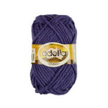Пряжа ADELIA " EMMA" 80% акрил, 20% шерсть 10 * 50г 50 м №24 фиолетовый. Цена за упаковку 10 шт — фото 1