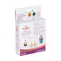 " Sculpey" Liquid Sculpey Multipack декоративный гель ALS 90 мл GLM1 Glam Metallics — фото 2