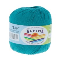 Пряжа ALPINA "LILY" 100% мерсеризованный хлопок 10 * 50г 175 м №139 бирюзовый. Цена за упаковку 10 шт — фото 2