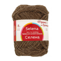 Пряжа из Троицка " Селена" 100% шерсть 5 * 100 г 160 м №372 натур. т. серый. Цена за упаковку 5 шт — фото 1