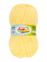 Пряжа ALPINA " MARTA" 100% тактифил 5 * 100 г 120 м №004 бл. желтый. Цена за упаковку 5 шт — фото 1