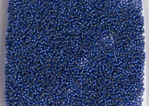Бисер Япония MIYUKI Seed Beads 15/0 100г 1653 окрашенный сумеречный синий полуматовый серебряная линия внутри — фото 4