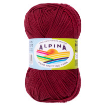 Пряжа ALPINA "BABY SUPER SOFT" 50% хлопок, 50% бамбук 10 * 50г 150 м №18 т.красный. Цена за упаковку 10 шт — фото 1