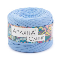 Пряжа ARACHNA " Sling" 100% хлопок 6 * 150г ± 10 г 50 м №38 голубой. Цена за упаковку 6 шт — фото 1
