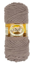 Пряжа ADELIA " MIMI" 100% полиэстер 5 * 100 г 80 м №14 серо- коричневый. Цена за упаковку 5 шт — фото 1