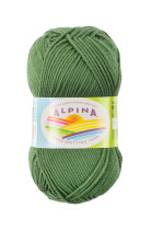 Пряжа ALPINA " MISTY" 70% хлопок, 30% шерсть 10 * 50г 105 м №06 зеленый. Цена за упаковку 10 шт — фото 1