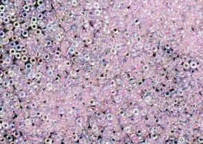 Бисер Япония MIYUKI Seed Beads 15/0 100г 0266 розовый прозрачный радужный — фото 1