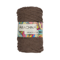 Пряжа ARACHNA " Macrame Maxi" 80% хлопок, 20% полиэстер 4 * 250г 80 м №26 св. коричневый. Цена за упаковку 4 шт — фото 1