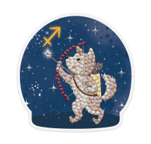 Кристальная ( алмазная) мозаика  " ФРЕЯ" ALVM- 063 магнит " Знаки зодиака. Стрелец" 9 х 9 см — фото 1
