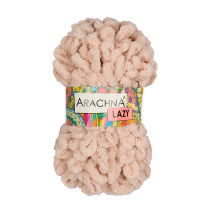 Пряжа ARACHNA "LAZY" 100% микрополиэстер 5 * 100 г 8.5 м №03 сливочный. Цена за упаковку 5 шт — фото 2