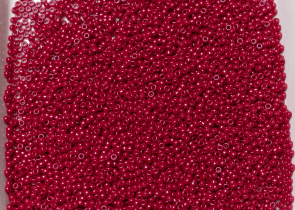 Бисер Япония MIYUKI Seed Beads 15/0 5г 1464 окрашенный бордовый непрозрачный — фото 4