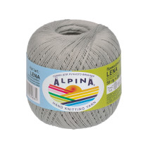 Пряжа ALPINA "LENA" 100% мерсеризованный хлопок 10 * 50г 280 м №41 св.серый. Цена за упаковку 10 шт — фото 1