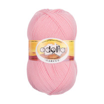 Пряжа ADELIA " MARCUS" 60% полиэстер, 40% шерсть 5 * 100 г 375 м №04 св. розовый. Цена за упаковку 5 шт — фото 1