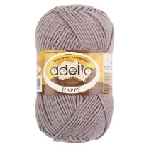 Пряжа ADELIA " HAPPY" 100% акрил 10 * 50г 128 м №07 какао. Цена за упаковку 10 шт — фото 1