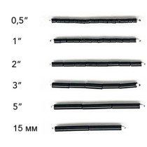 Бисер Чехия BUGLES 351- 12001 0. 5 " 1. 6 мм 50 г 93140 яр. оранжевый — фото 2