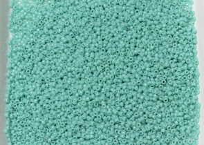 Бисер Япония MIYUKI Seed Beads 15/0 100г 0412 бирюзово-зелёный непрозрачный — фото 4