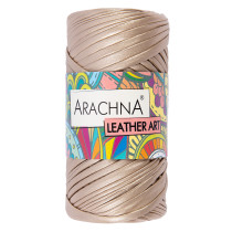 Пряжа ARACHNA " LEATHER ART" 100% полиэстер 4 * 160 г ± 10 г 50 м №02 бежевый. Цена за упаковку 4 шт — фото 1