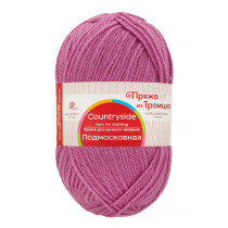 Пряжа из Троицка " Подмосковная" 50% шерсть, 50% акрил 10 * 100 г 250 м №029 розовая сирень. Цена за упаковку 10 шт — фото 1