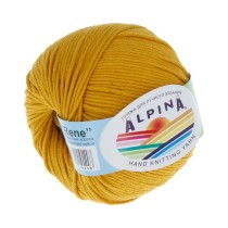 Пряжа ALPINA " RENE" 100% мерсеризованный хлопок 10 * 50г 105 м №190 золотистый. Цена за упаковку 10 шт — фото 1