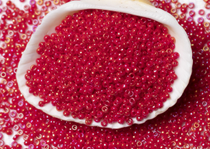 Бисер Япония MIYUKI Seed Beads 15/0 100г 1943 красный непрозрачный блестящий — фото 3
