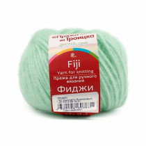 Пряжа из Троицка " Фиджи" 60% хлопок, 20% мериносовая шерсть, 20% акрил 5 * 50г 95 м №752 дымчато- бирюзовый. Цена за упаковку 5 шт — фото 1