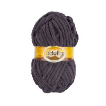Пряжа ADELIA " DOLLY" 100% полиэстер 5 * 100 г 40 м №26 т. серый. Цена за упаковку 5 шт — фото 1
