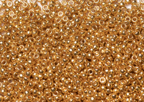 Бисер Япония MIYUKI Seed Beads 15/0 100г 1054 оцинкованное золото — фото 1