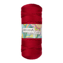 Пряжа ARACHNA " Cord Soft" 100% полиэфир 3 * 230 г ± 10 г 100 м №155 т. красный. Цена за упаковку 3 шт — фото 1