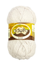 Пряжа ADELIA " KISS" 100% полиэстер 10 * 50г 145 м №24 св. серый. Цена за упаковку 10 шт — фото 1