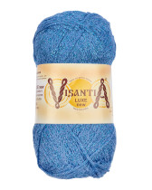 Пряжа VISANTIA " LUXE new" 85% вискоза, 15% люрекс 5 * 100 г 240 м №13 ЧЁРНЫЙ с золотистым. Цена за упаковку 5 шт — фото 2