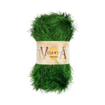Пряжа VISANTIA " TRAFKA" 100% полиэстер 5 * 100 г 150 м №0041 яр. зеленый. Цена за упаковку 5 шт — фото 1