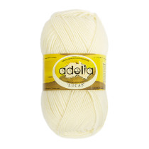 Пряжа ADELIA " LUCAS" 70% шерсть, 30% акрил 5 * 100 г 218 м №01 БЕЛЫЙ. Цена за упаковку 5 шт — фото 1
