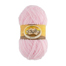 Пряжа ADELIA " SOFIA" 100% полиэстер 10 * 50г 90 м №31 св. розовый. Цена за упаковку 10 шт — фото 1